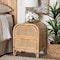 Bali & Pari Adrika Bohemian Natural Rattan 2-Drawer Nightstand 244-13676-ZORO - alternate 9